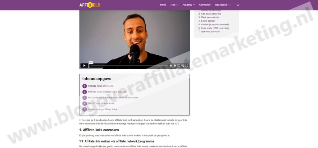 Op deze foto zie je Module 5: Verdien je eerste commissie van de Affiliate Marketing 101 cursus