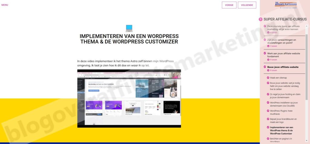 Op deze foto zie je de Super affiliate-cursus van Jennifer Kok, mijn #1 van beste affiliate marketing cursus