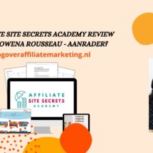 Affiliate Site Secrets Academy Review van Rowena Rousseau: Beste Affiliate Marketing cursus? (2025)